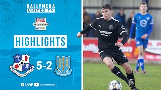 MATCH HIGHLIGHTS  Loughgall 52 Ballymena United [upl. by Talley]