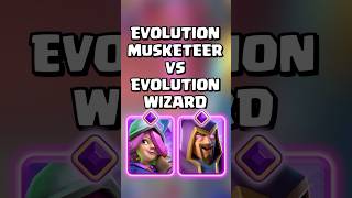 Evolution Musketeers 🔫 VS Evolution Wizard 🧙 clashroyale shorts [upl. by Stasny791]