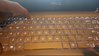 How to Turn OnOff Keyboard Back light And Screen Brightness Asus Laptops [upl. by Cogn]