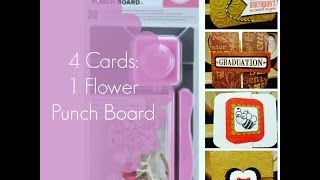 Making Cards with My Flower Punch Board by We R Memory Keepers [upl. by Tterrab]