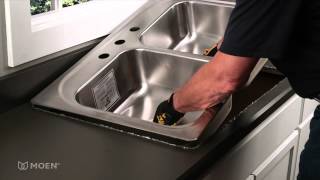 Howto Install a Stainless Steel DropIn Sink  Moen Installation Video [upl. by Dearborn672]