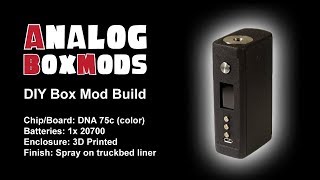 DNA 75c 1x20700 DIY Box Mod Build [upl. by Aznaed421]