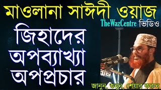 Saidi bangla waz জিহাদের অপব্যাখ্যা ও অপপ্রচার। [upl. by Kcirdes353]