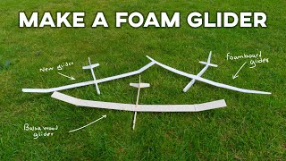 How to make a foam free flight glider  Cheap and fast glider build [upl. by Kunin513]