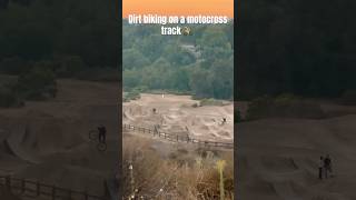 Dirt biking on a motocross track 🚴 journeyoflife travel dirtbiking [upl. by Blackwell]