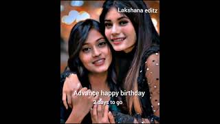 Girls bestie forever whatsapp status advance happy birthday 💙💙 [upl. by Hebe]