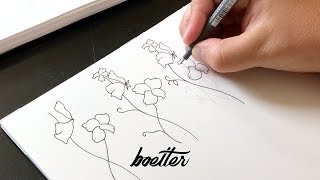 How to Illustrate a Sweet Pea Flower [upl. by Mathias]