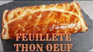 FEUILLETÃ‰ THON Å’UF OLIVE FACILE  Abonnez vous [upl. by Cheri522]