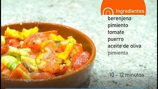 Receta de Parrillada de Verduras cocinadas en Horno de Leña [upl. by Bartie]