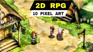 Top 10 Best 2D RPG Games mobile  Best PIXEL ART Open World 2D Games RPG for Android amp iOS [upl. by Rramed]