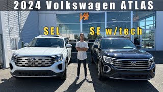 2024 Volkswagen Atlas SEL vs SE wtech  which one to buy [upl. by Okire]