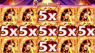 ★★JACKPOT HANDPAY★★45 BETS★★COBRA HEARTS HIGH LIMIT SLOT MACHINE BUENO DINERO MUSEUM SLOTS KONAMI [upl. by Nerissa]