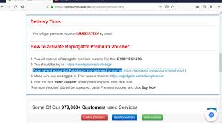 How to activate rapidgator activate Rapidgator premium rapidgator voucher rapidgator key [upl. by Idissac]