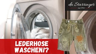 Wie wasche ich meine Lederhose DIY Lederhosenwäsche Tutorial [upl. by Endaira]