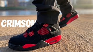 They Actually Changed This Jordan 4 Red ThunderCrimson review amp On Foot [upl. by Rapp]