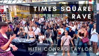 TIMES SQUARE RAVE  FULL SET House Techno Drum amp Bass [upl. by Qifar]