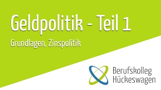 Geldpolitik Teil 1  geldpolitische Instrumente der EZB einfach erklärt Zinspolitik VWL [upl. by Doralia]