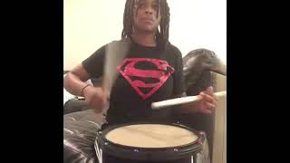 Poeticbeatss getting a feel for a RCP Drum custom premium drum practice pad [upl. by Gard]