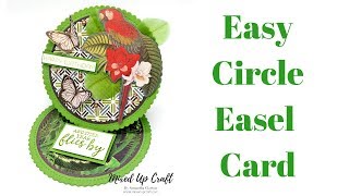 Circle Easel Card  Fun Fold Card [upl. by Eddina]