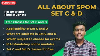 All about SPOM Set C and D  Applicability of SPOM Set C and D  Complete guide [upl. by Llenehc392]