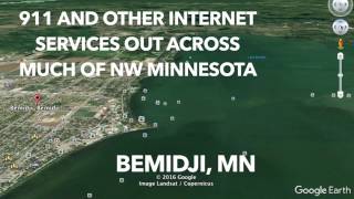 Massive 911 Outage amp Internet Problems Across NW Minnesota [upl. by Ahseuqram259]