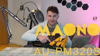 XLR Condenser Microphone Set MAONO AUPM320S Review [upl. by Ahsilla]