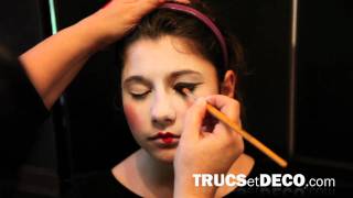 Maquillage de geisha  Tutoriel par trucsetdecocom [upl. by Trepur]