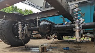 F100 Outcast Autoworks 4 Link amp Panhard Bar Installation Part 1 [upl. by Nefets]