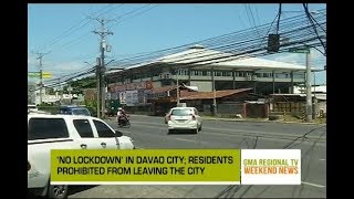 GMA Regional TV Weekend News No Lockdown in Davao City [upl. by Mcgruter598]