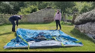 Coleman Aspen 4 Family Tent Timelapse Pitch [upl. by Heshum953]