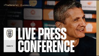 Press Conference Razvan Lucescu – Live PAOK TV [upl. by Hassadah213]