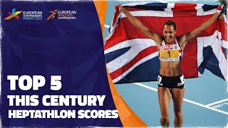 Highest Points Scored In Heptathlon Of The 21st CENTURY  Top 5  European Athletics Championships [upl. by Jarek]