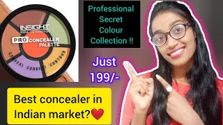 Insight Pro Concealer Palette  Makeup Artist Secret Product😍  Demo amp Review  Saloni  insight [upl. by Nnylirehs]