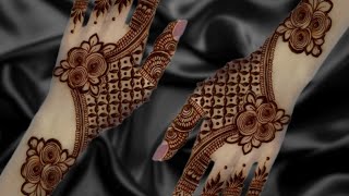 Back Hand Mehndi Design For Begginer ll Easy Arabic Mehndi Design For Front Hands ll Easy Latest [upl. by Alhan3]