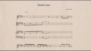 Conan Gray  Family Line Official Lyric Video [upl. by Laefar]