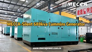 MECCA POWER Silent Type 688kVA Cummins Diesel Generator [upl. by Alicea346]