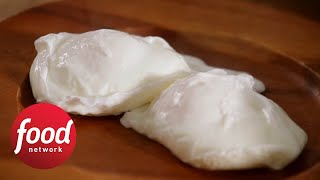 How to Poach Eggs For Beginners  Food Network [upl. by Wye]