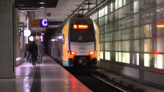 Züge im Bahnhof Berlin Potsdamer Platz 1080p [upl. by Ttennej]