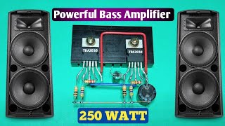 TDA2030 DIY Powerful Ultra Bass Amplifier New Circuit Diagram Very Simple Circuit [upl. by Doone294]