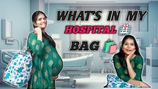 hospital bag for delivery ready to Csection  my pregnancy journey whats in my hospital bag [upl. by Ahsienet]