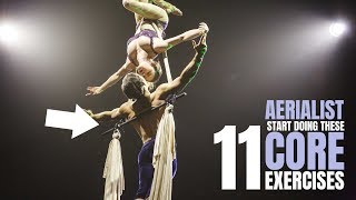 11 Core Exercises IDEAL for AERIALISTS  Cirque Athletics [upl. by Teahan395]