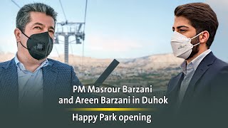 PM Masrour Barzani and Areen Barzani in Duhok  Happy Park opening [upl. by Nathan]