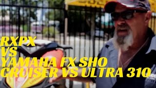 RXPX vs Yamaha FX SHO Cruiser vs Ultra 310  Caloundra Marine Sea Doo Dealer [upl. by Yeorgi849]