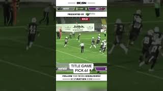 Loranzo Alemanno the PICK 6 in the Italian Bowl for Parma IFL pick6 football fyp foryou [upl. by Olwen998]