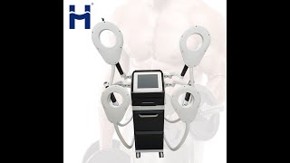 EMS body slimming beauty machine with 4 handpieces [upl. by Akinek]