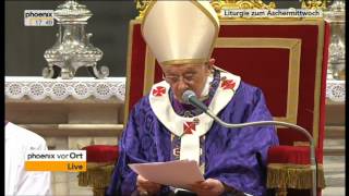 Papst Benedikt XVI  Letzte öffentliche Messe vom 13022013 [upl. by Etnovahs990]