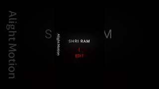 Shri Ram Edit 🗿🔥🚩🕉📿🙏  Shri Ram Status  shorts viralshort [upl. by Aicirtam]