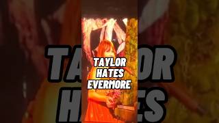 Taylor Swift finally reveals if she hates evermore swifties taylorswift evermore [upl. by Saimerej]