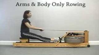 WaterRower Rowing Technique  Arms amp Body Swing Rowing [upl. by Eniluj]