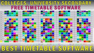 Best Free TimeTable Generating Software For Schools and Colleges ASC TUTORIAL [upl. by Chao]